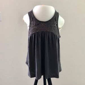 Aeropostale Grey Sleeveless Highneck Top